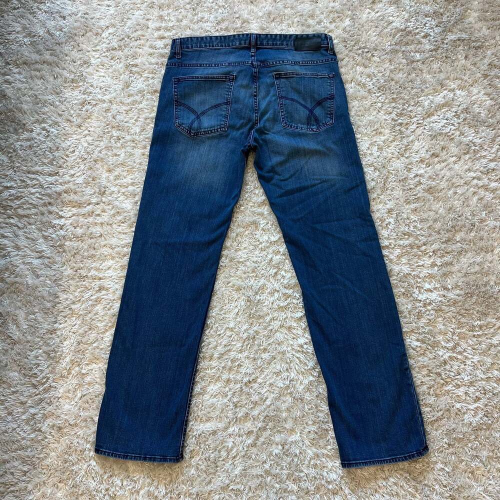 Calvin Klein Jeans Men's Straight Fit Denim Jeans Size 36x34